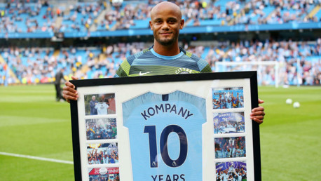 Decade anniversary presentation: Vincent Kompany