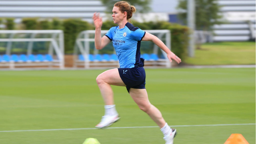 ACTION STATIONS: Aoife is also continuing her rehab