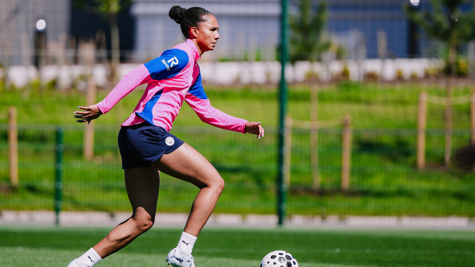 OUT FROM THE BACK  : Jade Rose ignites a move. 