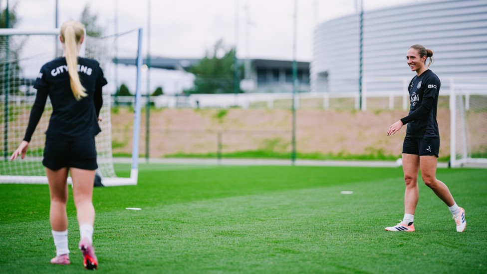 ALL SMILES : Naomi Layzell in high spirits