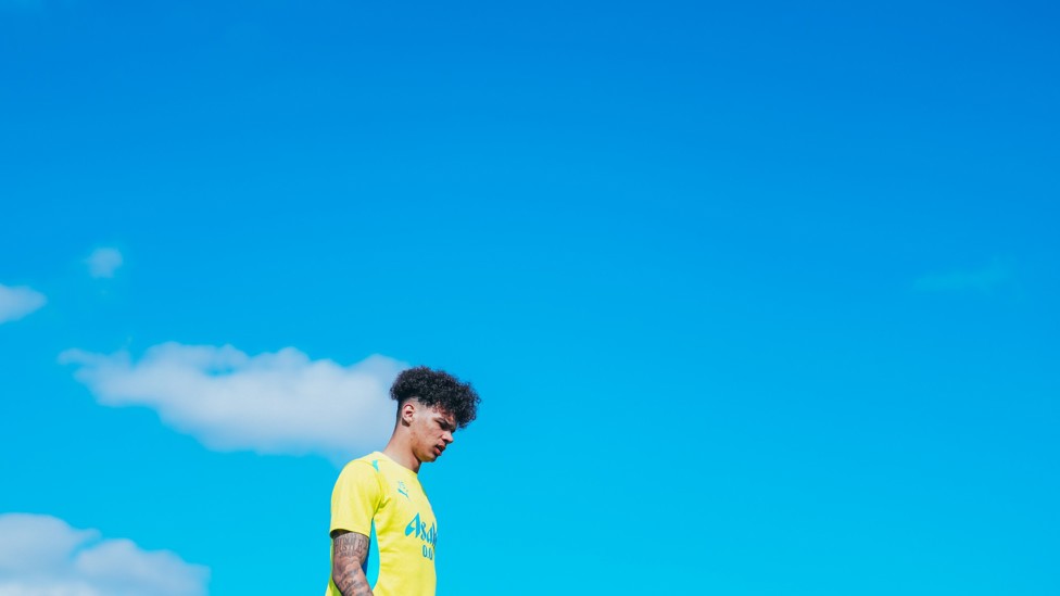 OUT OF THE BLUE : Nico O'Reilly under Manchester skies