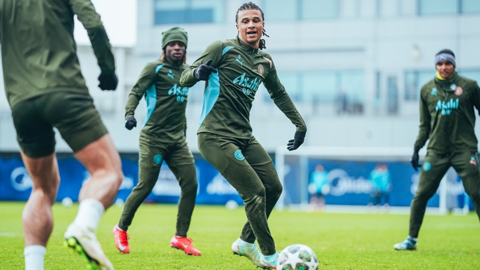 FLYING DUTCHMAN : Nathan Ake puts in the hard yards
