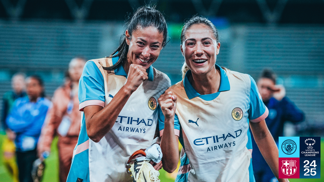 Jogadoras que vestiram as camisas de City e Barcelona 