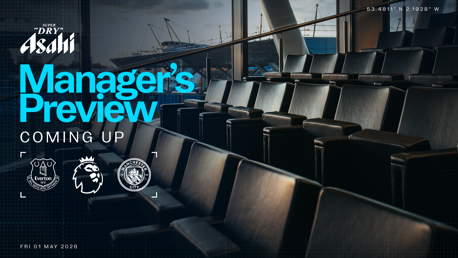COMING UP: Pep Guardiola's pre-Everton press conference