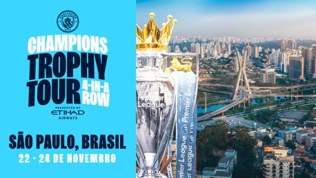 Nosso 4-In-A-Row Trophy Tour está indo para São Paulo, Brasil!