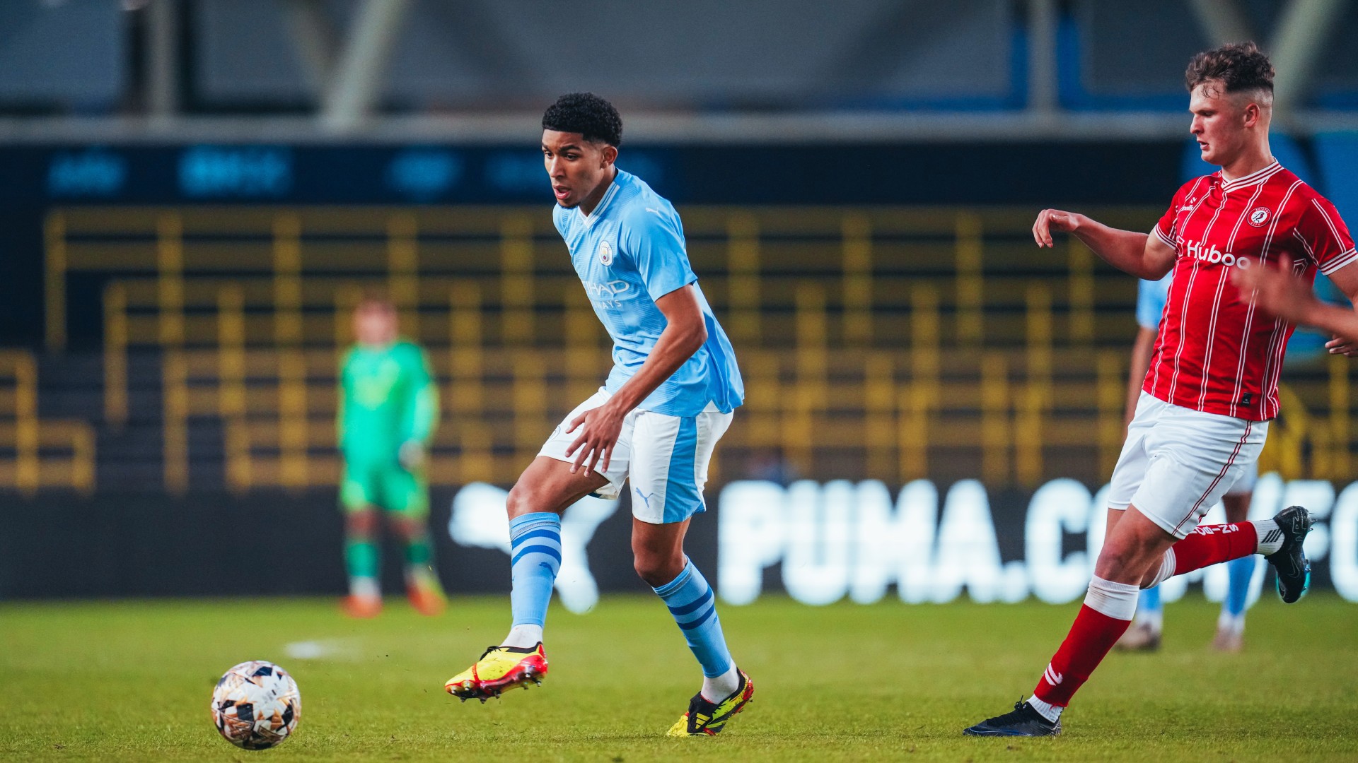 ON THE BALL: Michael Okeke goes through the gears.