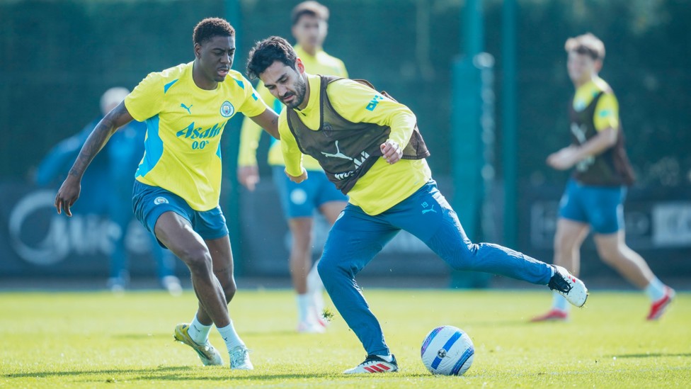 ON THE BALL : Ilkay Gundogan takes control