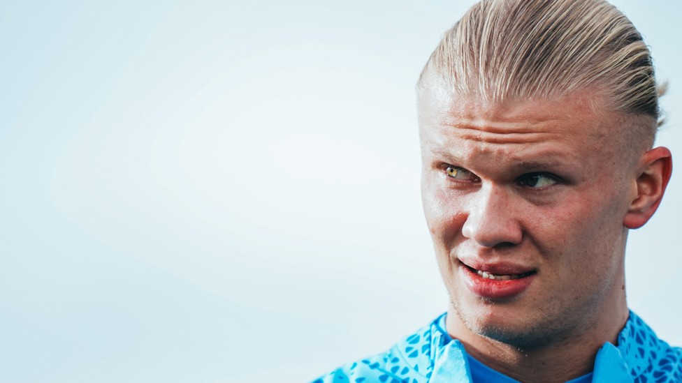 DEADLY VISION : Erling Haaland has his eyes set on more City goals