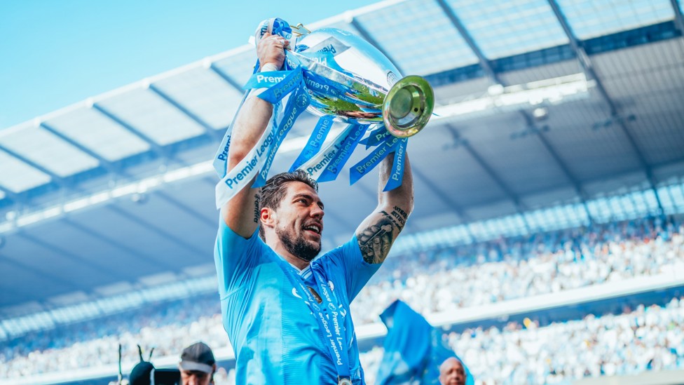 CHAMPION : Ortega Moreno has now won six major honours with City