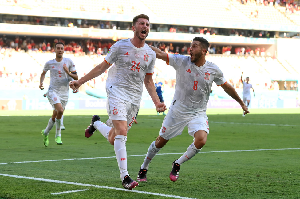 MESM-AYMERIC : A first Spain goal for Aymeric Laporte against Slovakia
