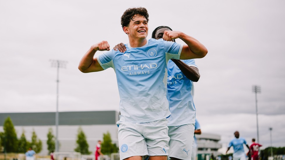 BUSINESS AS USUAL : Teddie Lamb scores goals.