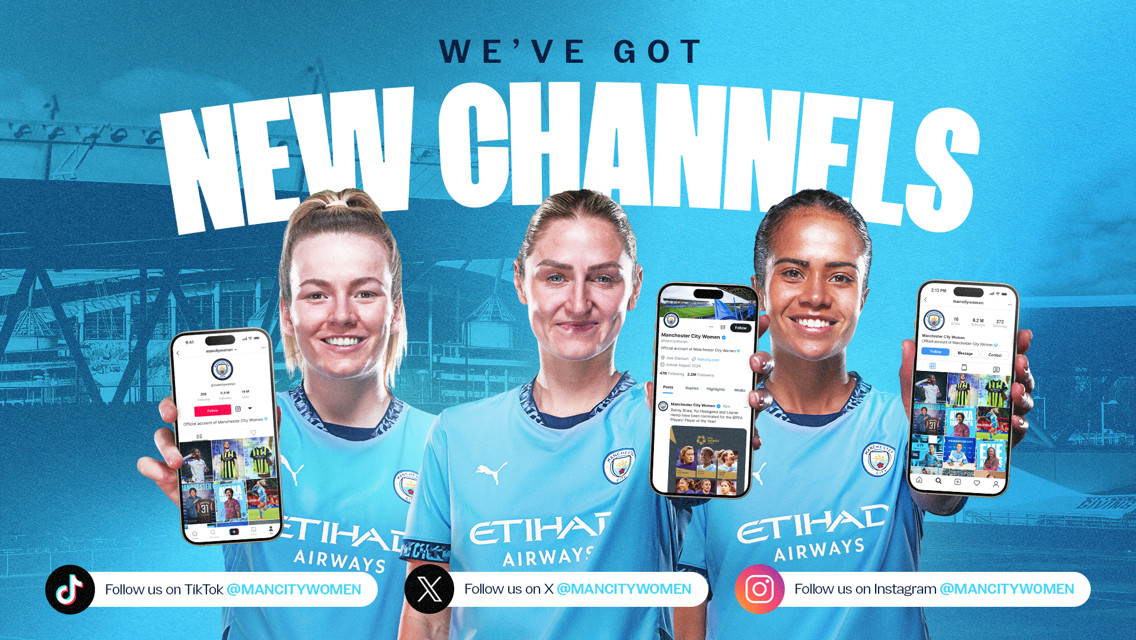 Dua akun media sosial baru diluncurkan untuk tim wanita Manchester City