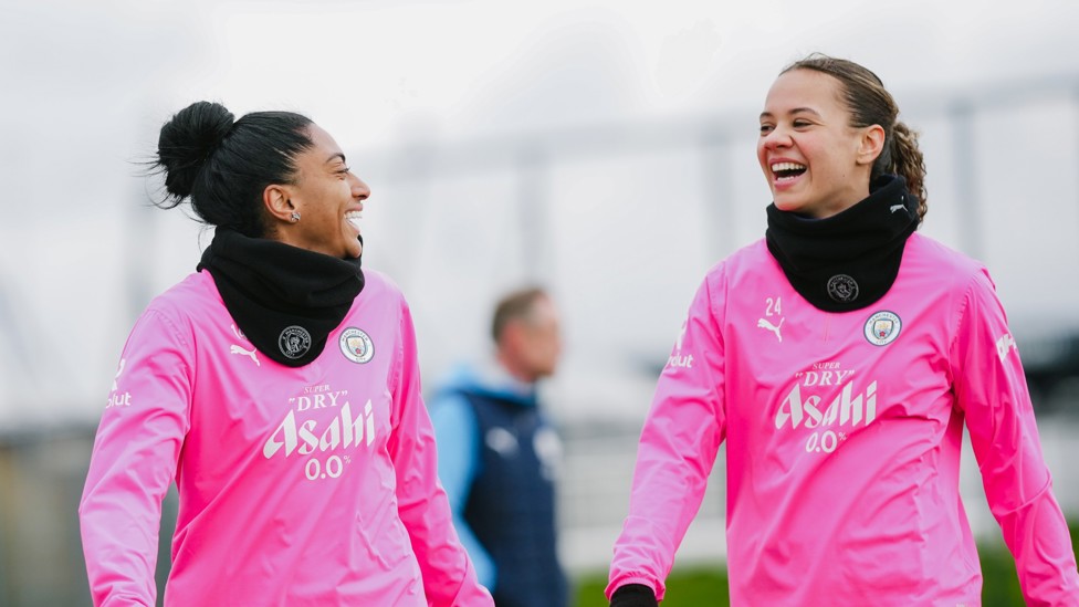 ALL SMILES : Kerolin and Iman Beney share a joke