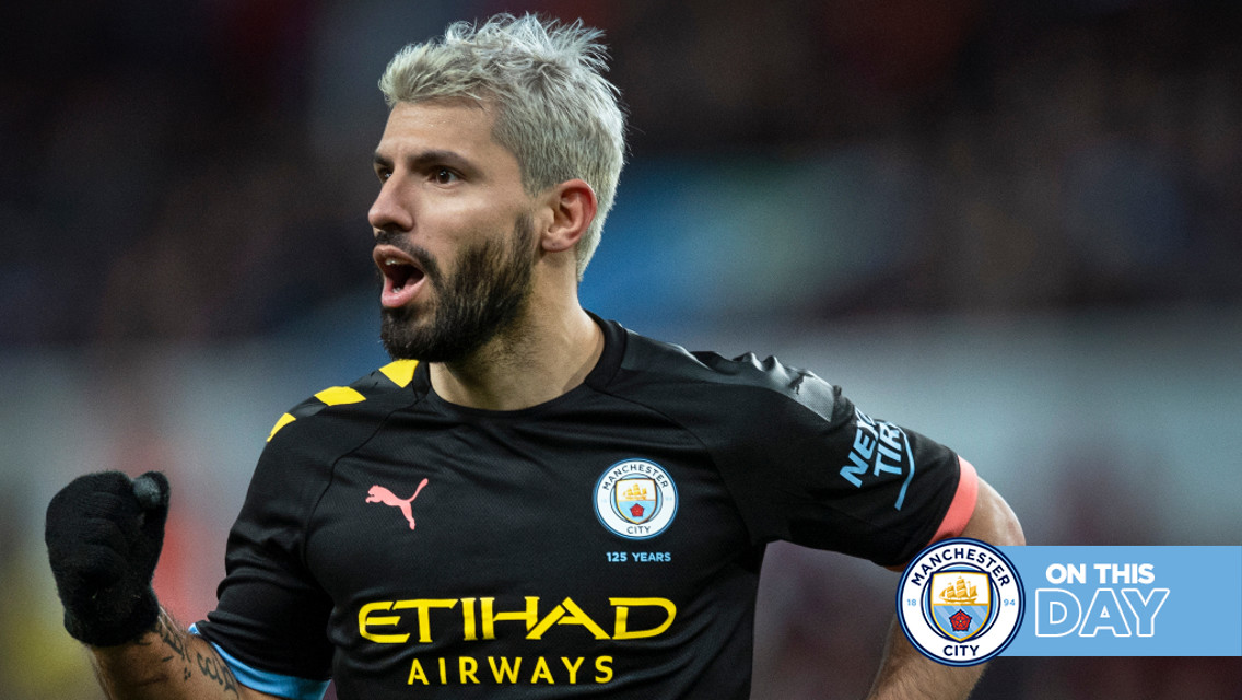 Un año del récord de hat-tricks de Sergio Agüero