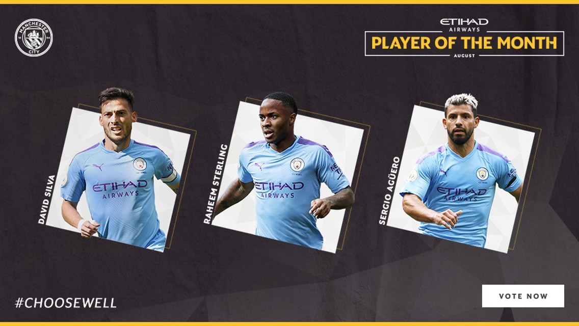 Trio up for August Etihad Player of the Month vote
