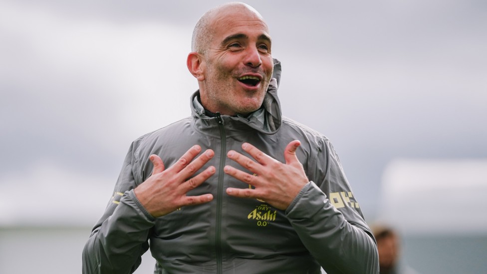 LOOKKING GOOD : Enzo Maresca is relaxed ahead of his first in charge