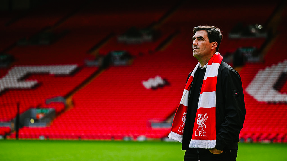 Andoni Iraola, nuevo entrenador del Liverpool.