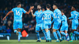 GUNDO-GOAL: Ilkay celebrates the leveller!