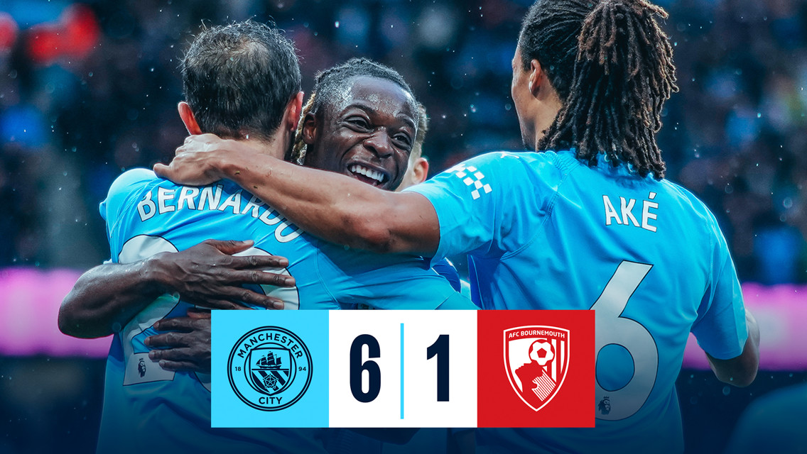 [하이라이트] 맨시티 6-1 본머스(PL 11R, 23/24)