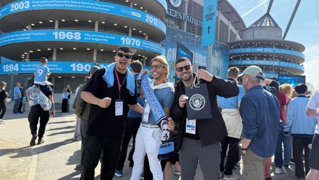 Victor Sarro, Cocielo e Jorginho no Etihad 