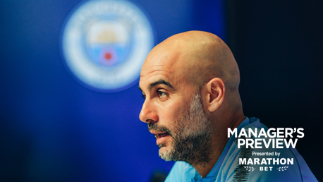 PRESS CONFERENCE: Pep Guardiola addresses the media ahead of the game...