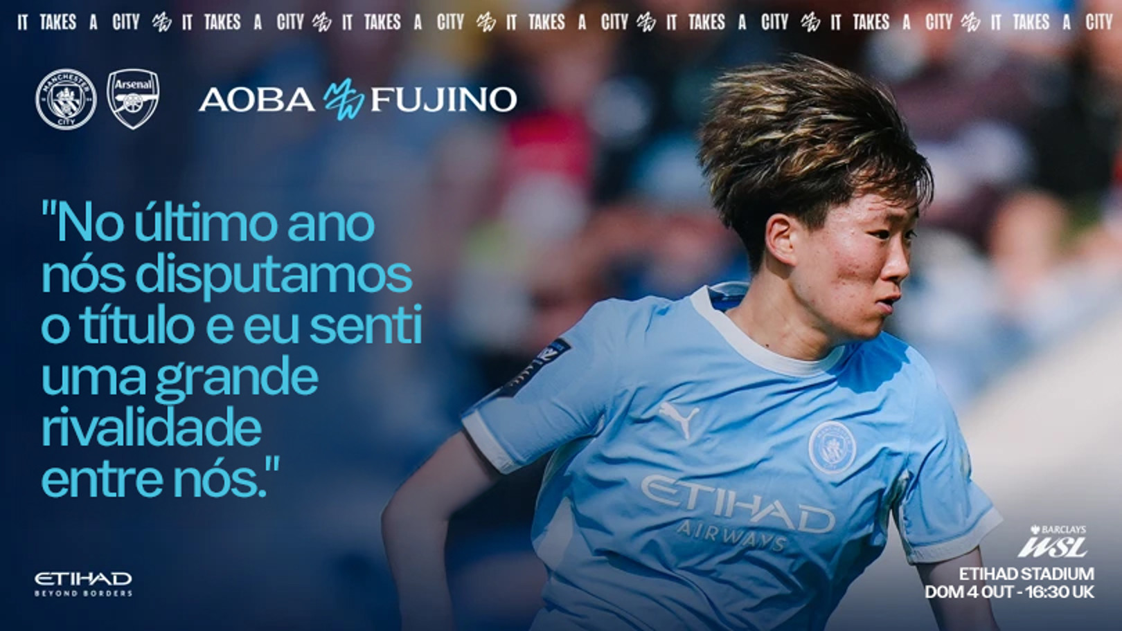 Fujino: Consigo sentir a rivalidade que temos com o Arsenal.