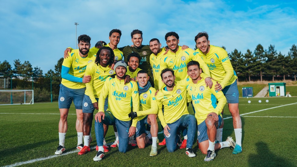 SQUAD GOALS  : Tuesday's winners pose for our snapper!