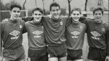 FIVE STAR BLUES: Paul Lake, Andy Hinchcliffe, David White, Steve Redmond and Ian Brightwell were key components in our 1986 FA Youth Cup winning side