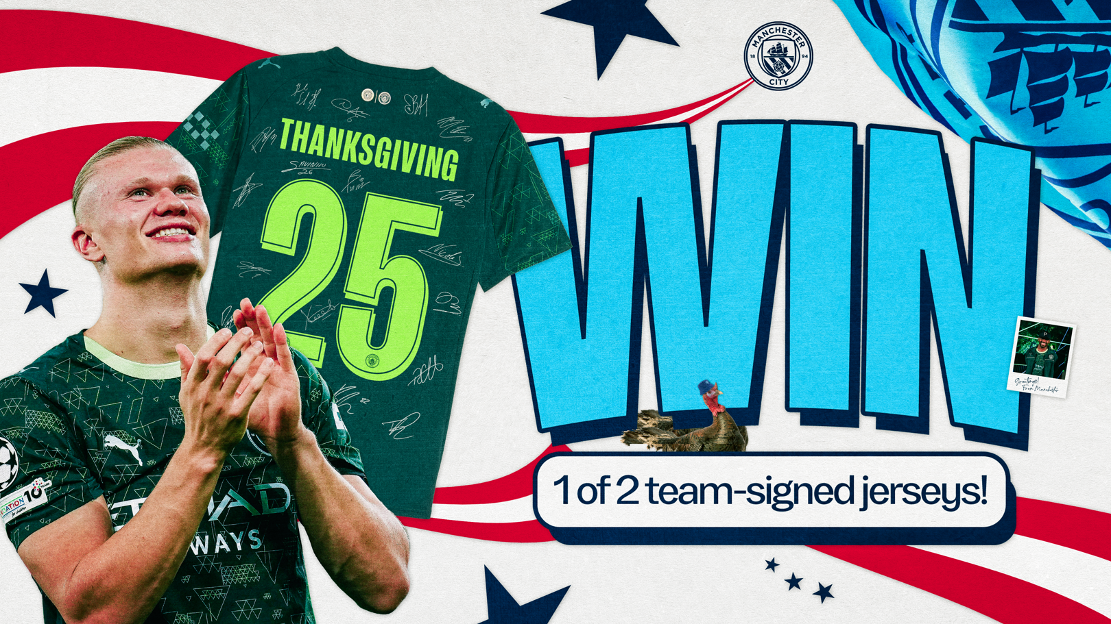 Celebrate Thanksgiving with our signed shirt competition!