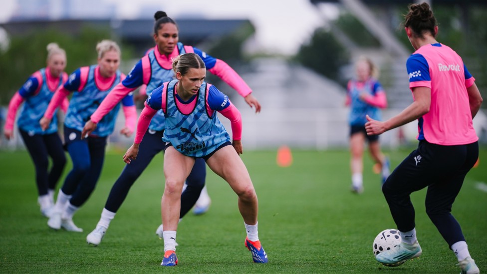 EYES ON THE PRIZE: Kerstin Casparij ready to intercept the ball