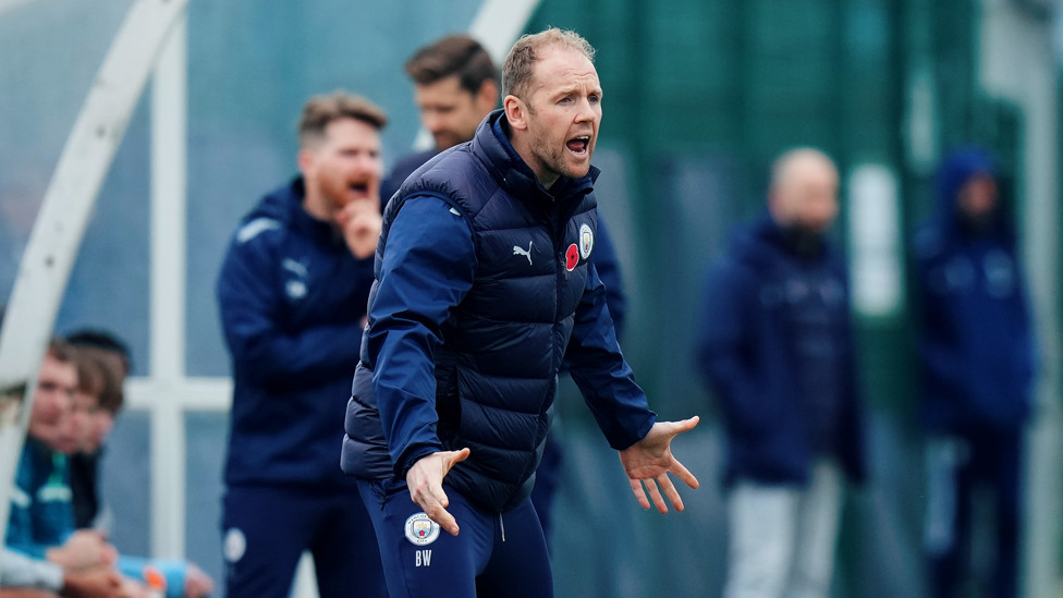 SUPPORT FROM THE SIDELINES: Ben Wilkinson giving his side a push