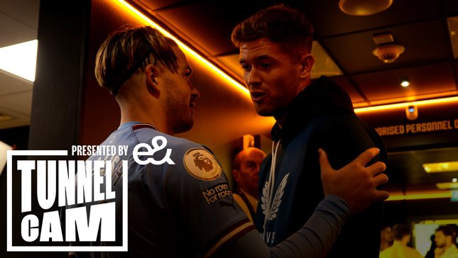 Tunnel Cam: Collins apologises to Grealish after red card