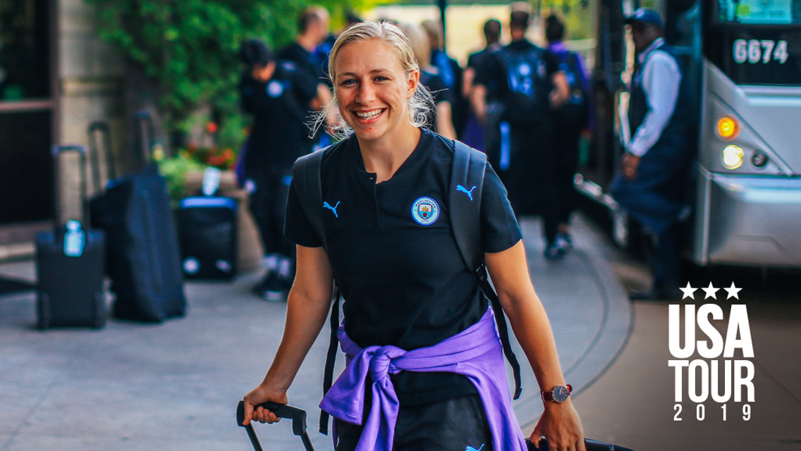 BUZZING BREMER: A buoyant Pauline Bremer, having put her injury woes behind her