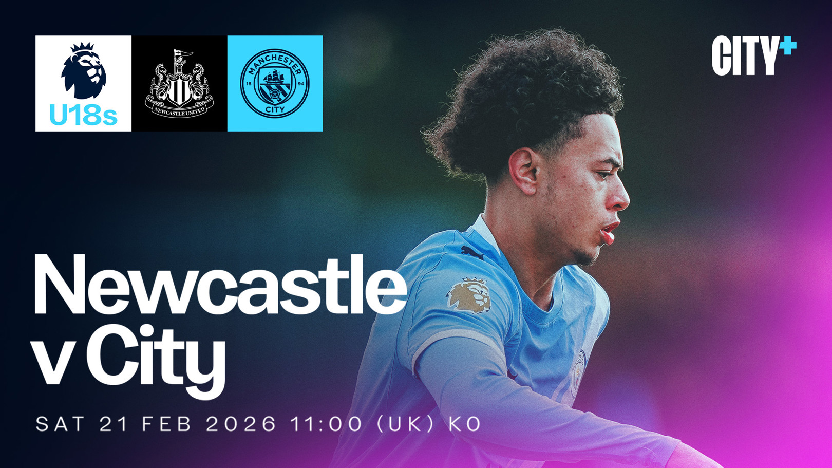 Watch City's Under-18 Premier League North trip to Newcastle live on CITY+