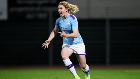 AOIFE ECSTASY: Aoife Mannion celebrates her first City goal