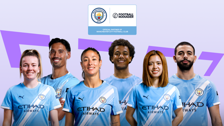 Manchester City stars take centre stage in FM26 launch