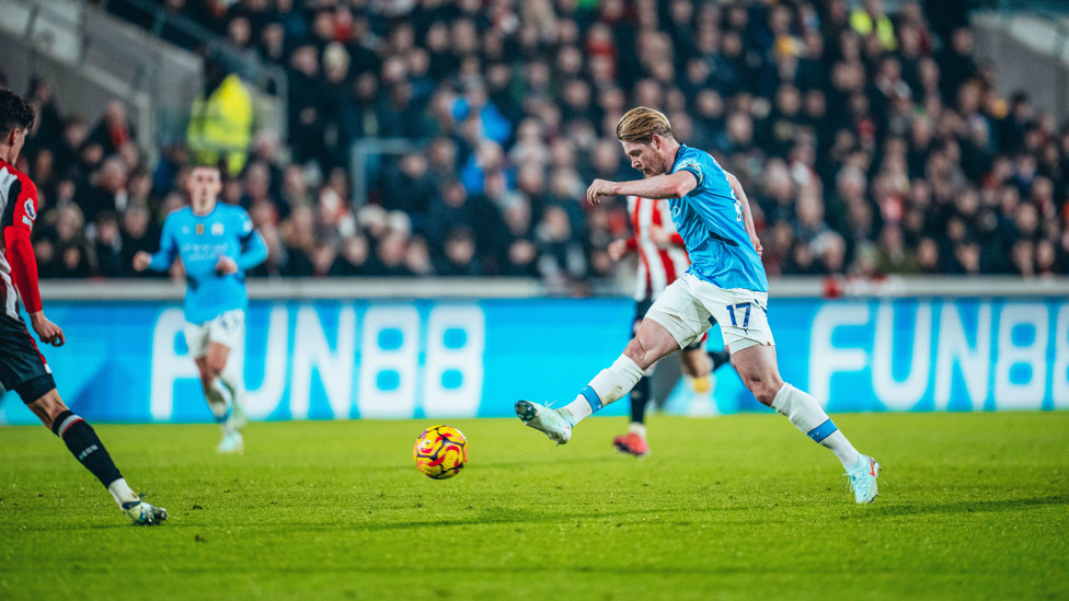 KDB foi o destaque do 1º tempo.