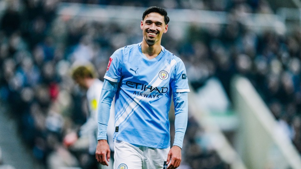 CHEEKY: Tijani Reijnders' with a big smile