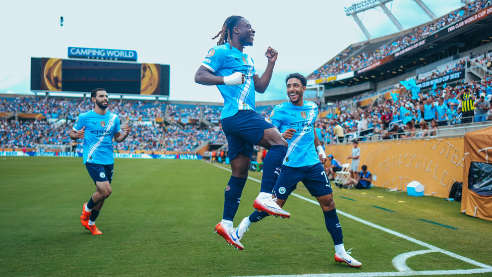 JEREMY JOY : Celebrates his early opener!
