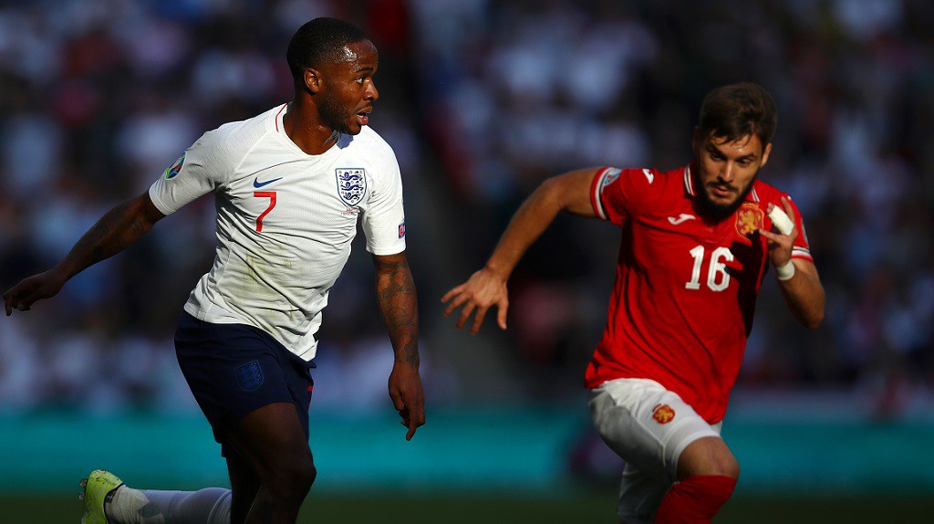 STERLING WORK, SIR : England's lionhearted forward