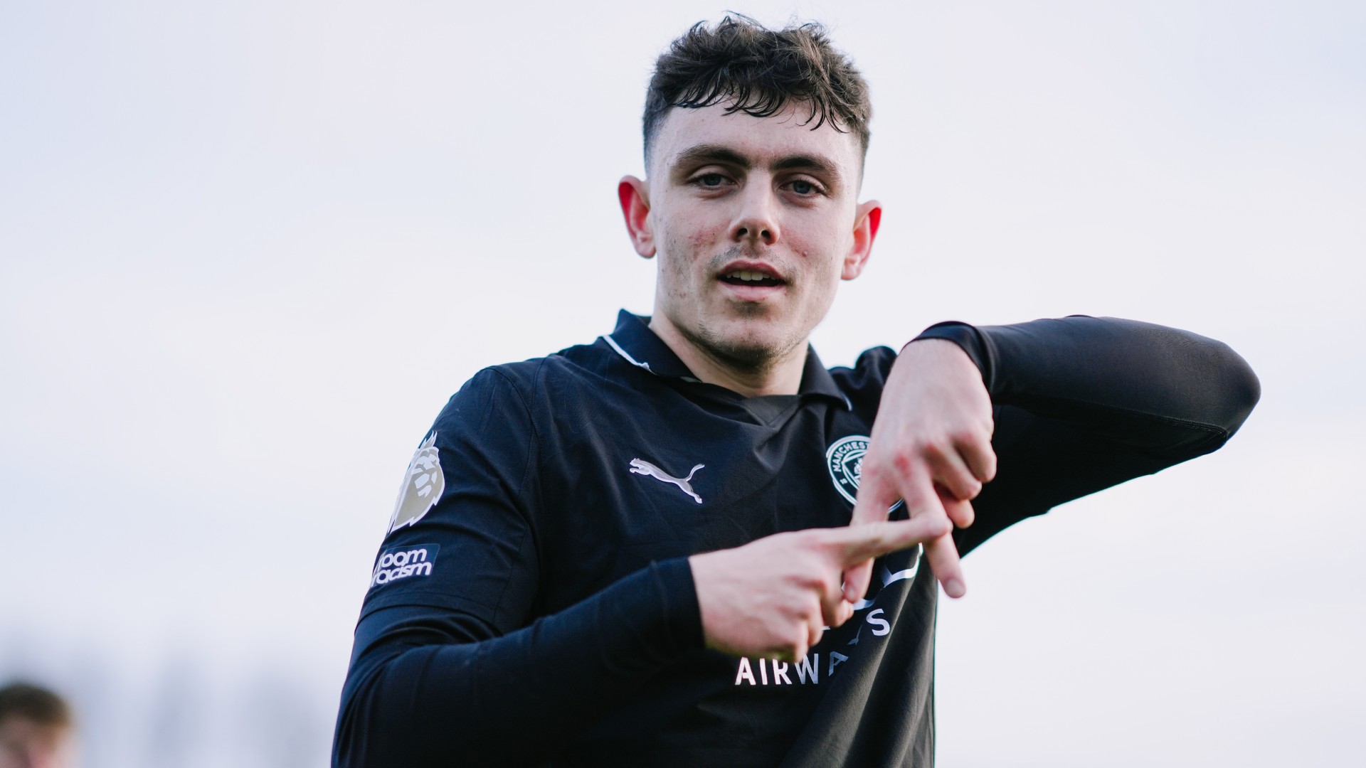 A-MAZING : Ashton Muir celebrates his goal.