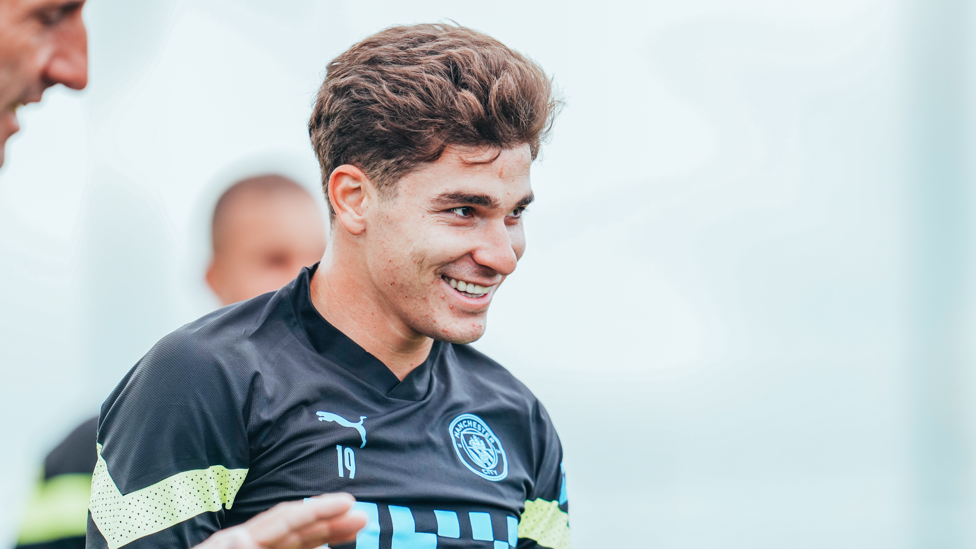 ALL SMILES : Alvarez enjoyed a strong cameo performance against Dortmund