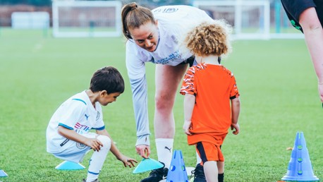 Keira Walsh visits City Play Together session to mark International Day of Families