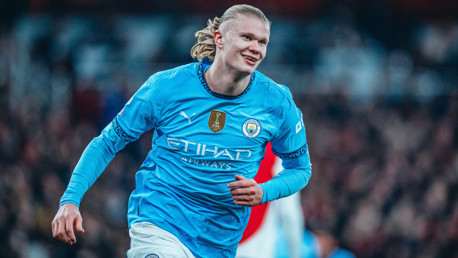 ALL SMILES: Haaland enjoyed that goal!