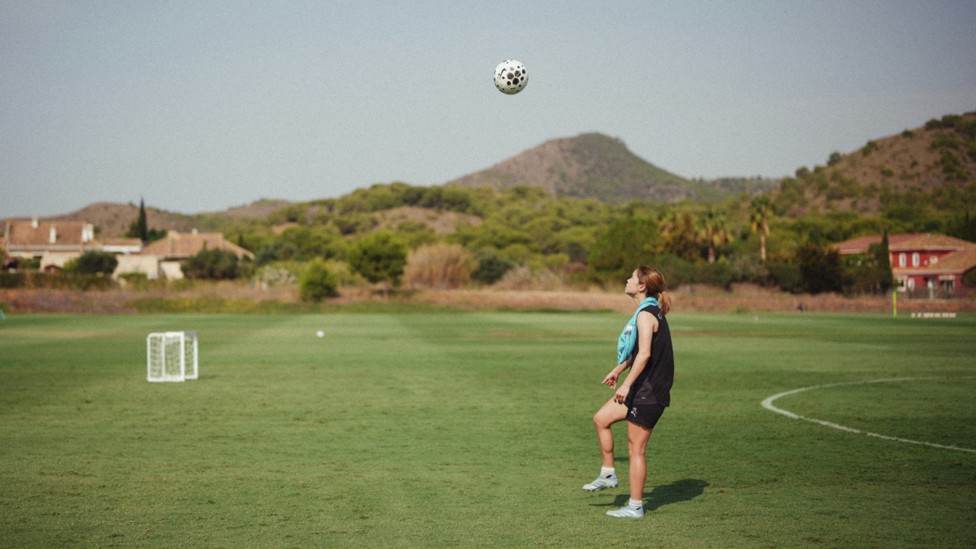 UP FOR IT: Yui Hasegawa demonstrates her skills