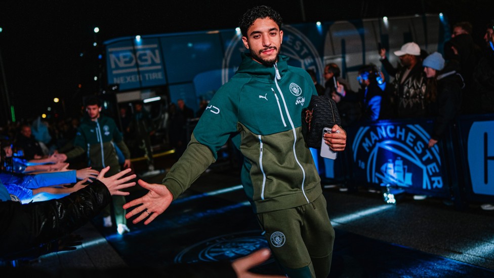 IN THE TEAM : Marmoush arrives ahead of his latest start