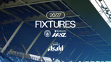 Graphic announcing the 2026/2027 fixtures for Manchester City in the Barclays Women's Super League, sponsored by Asahi.