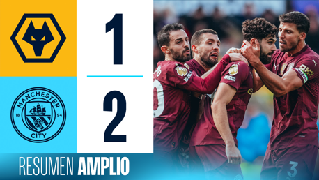 Wolves 1-2 City: resumen amplio