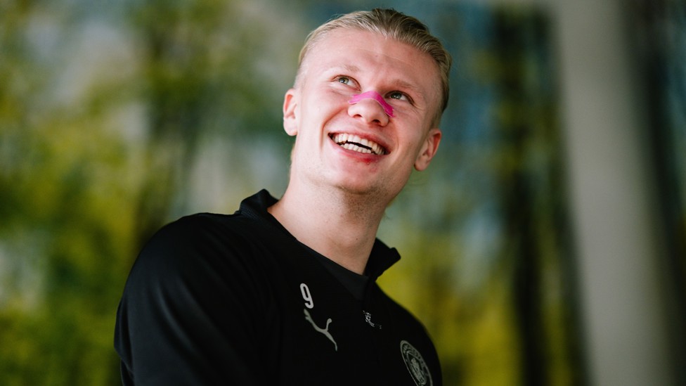Happy Haaland! : Erling can't stop smiling this season...