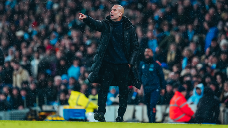 THE BOSS: On the touchline.